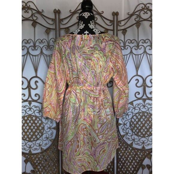 Liz & Co Cover Up Dress Beach‎ Paisley Pattern Sz XL X-Large - Picture 2 of 5